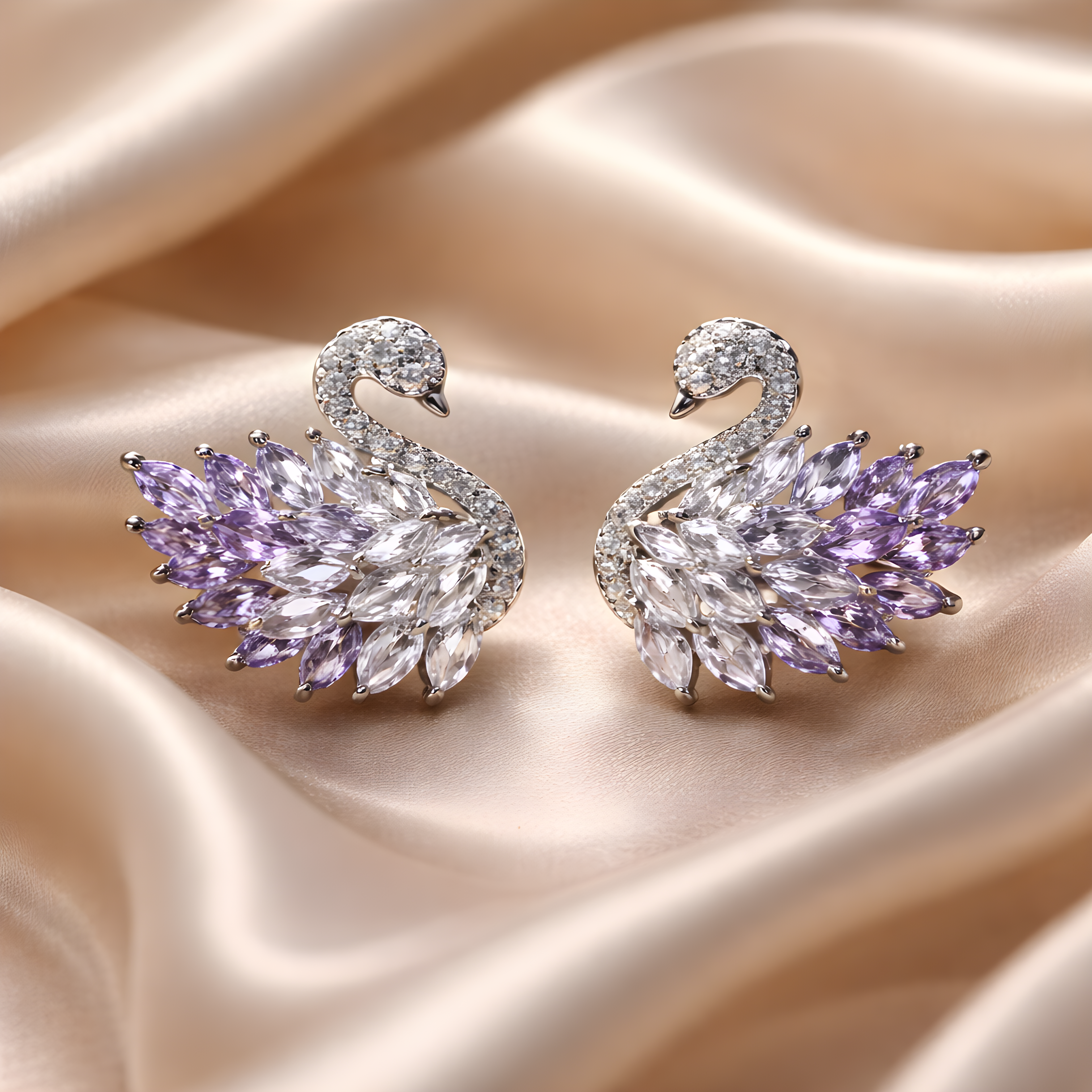 Cygne Éternel – Silber & Flieder