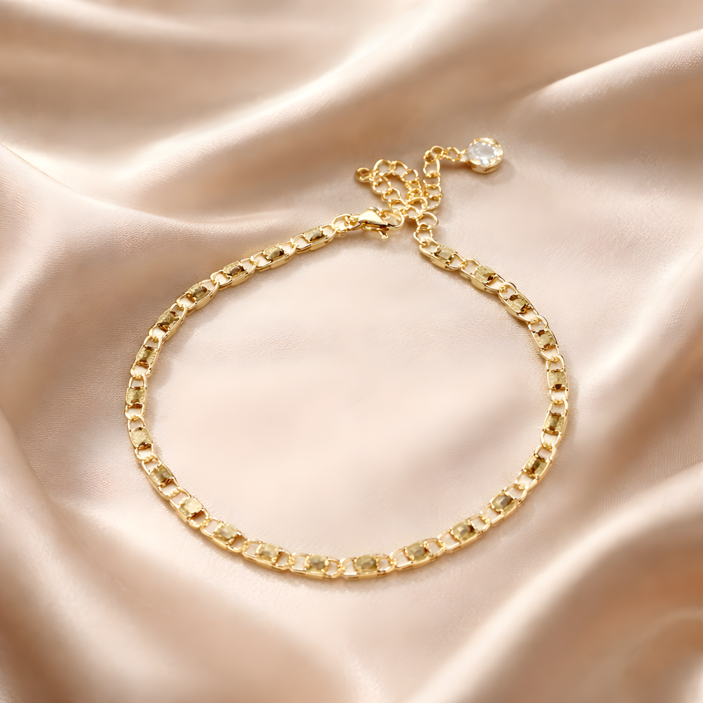Сhaîne Armband – Goldenes Gliederarmband im Mariner-Stil