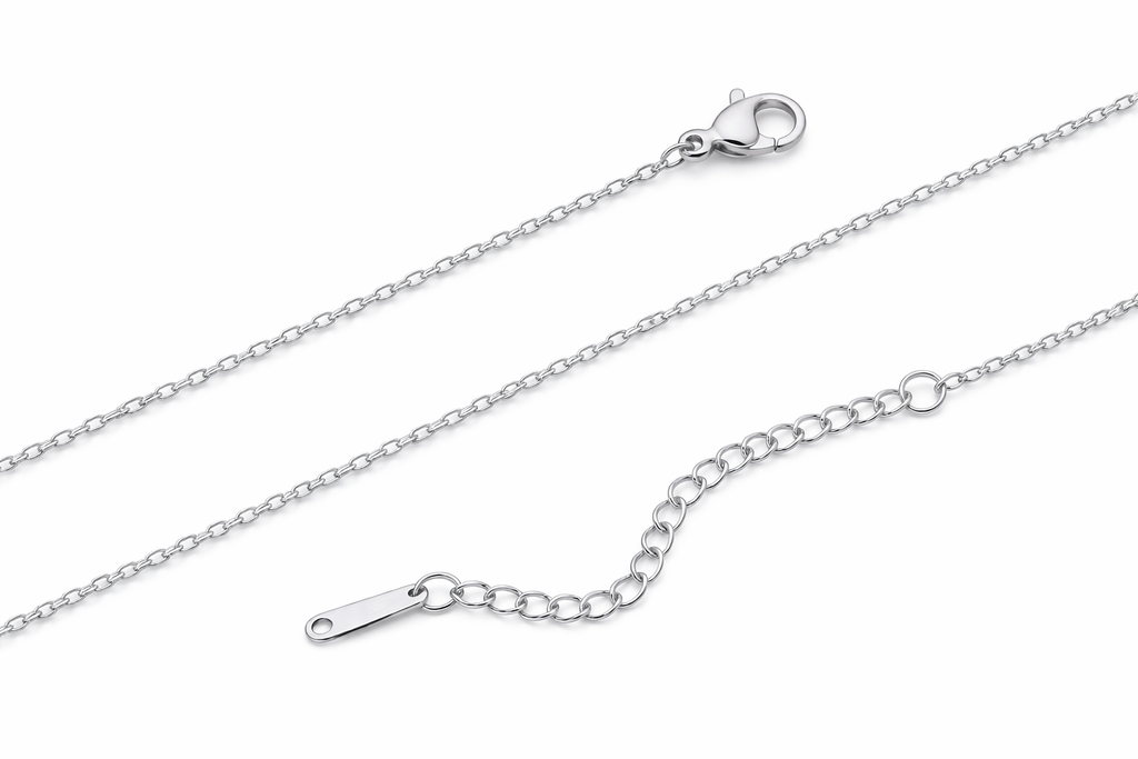 Câble Kette – Edelstahl in silberfarbener Ausführung – Kabelkette | Alextra Jewelry