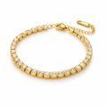 Éclat Armband – Edelstahl mit 18K Goldvergoldung oder in silberfarbener Ausführung – Tennisarmband | Alextra Jewelry