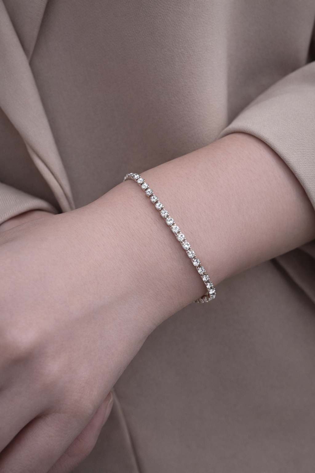 Éclat Armband – Edelstahl mit 18K Goldvergoldung oder in silberfarbener Ausführung – Tennisarmband | Alextra Jewelry