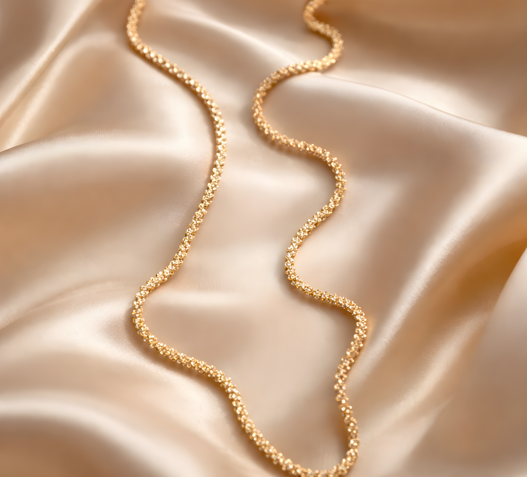 Étincelle Kette – Edelstahl mit 18K Goldvergoldung – Funkelnde Kette | Alextra Jewelry