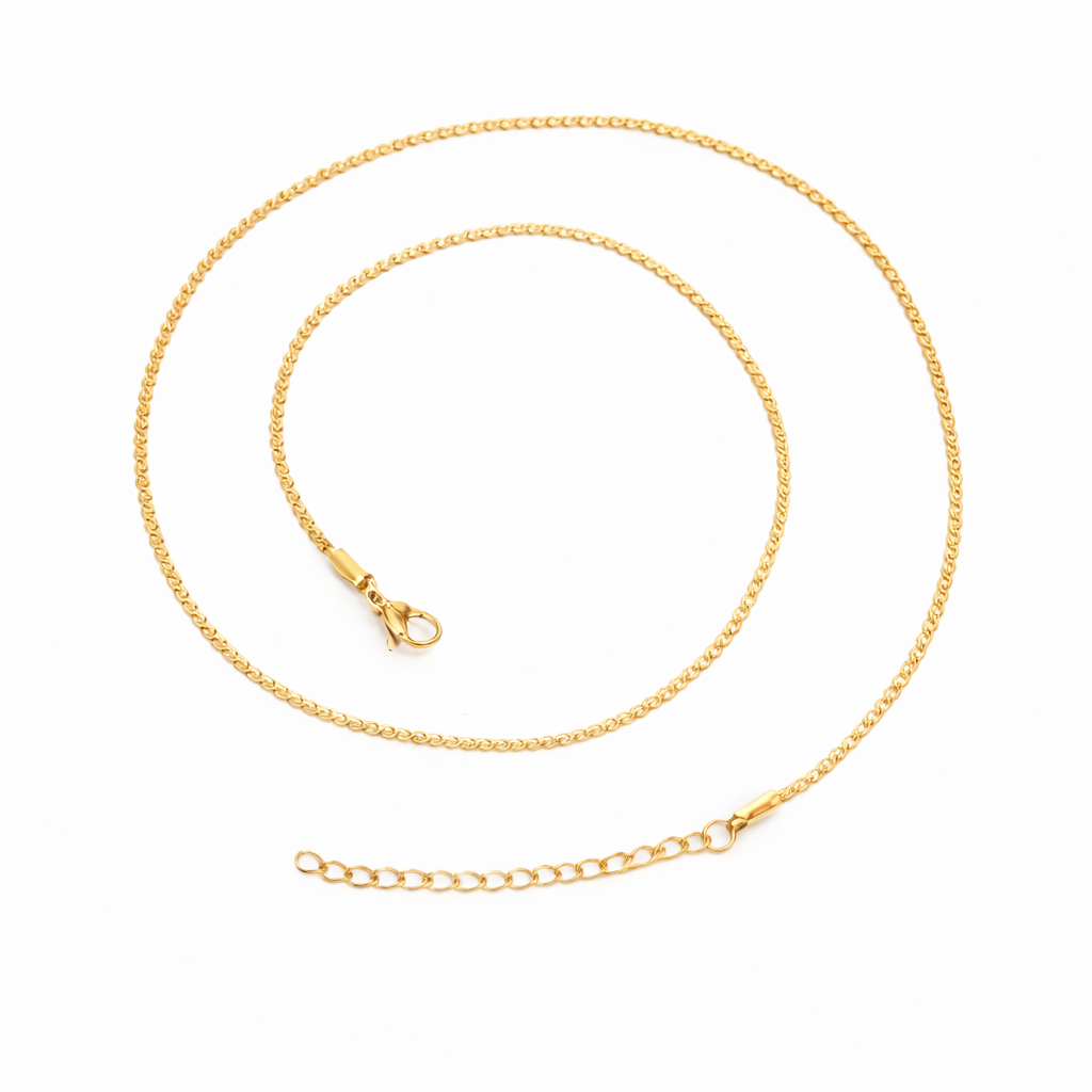 Gourmette Kette – Edelstahl mit 18K Goldvergoldung – Panzerkette | Alextra Jewelry