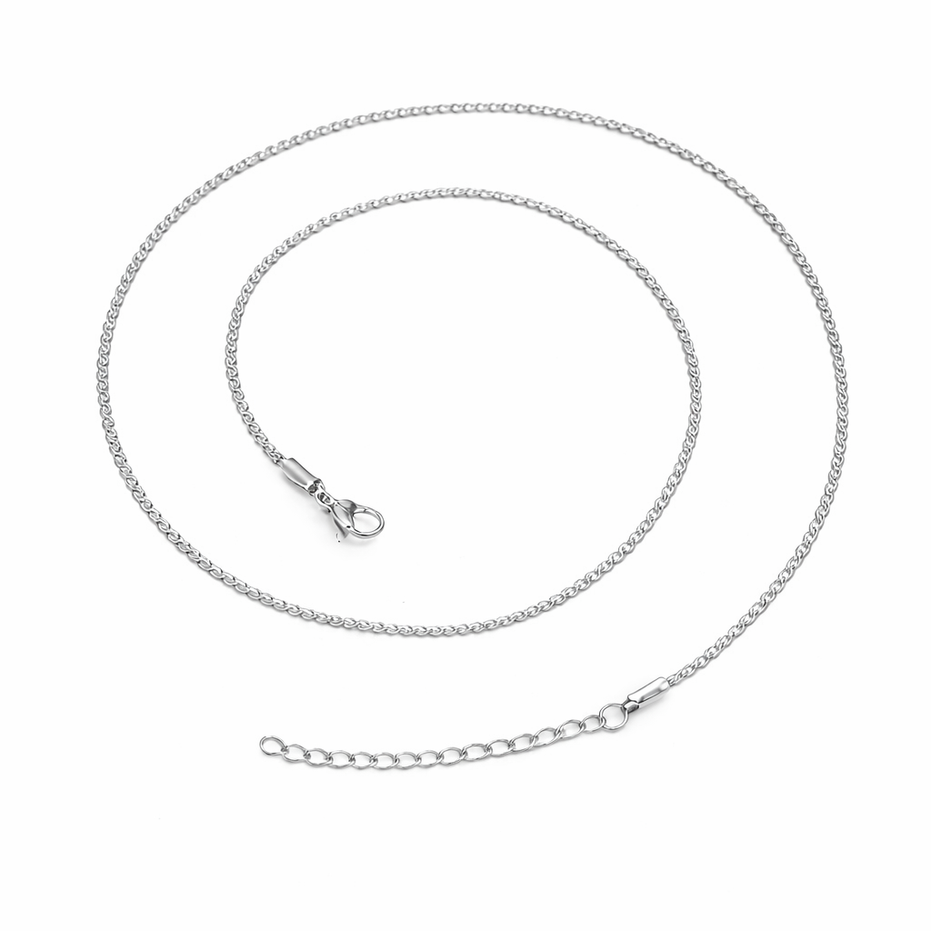 Gourmette Kette – Edelstahl in silberfarbener Ausführung – Panzerkette | Alextra Jewelry