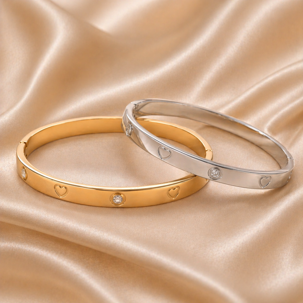 Juliette Armband – Edelstahl mit 18K Goldvergoldung oder in silberfarbener Ausführung – Femmes Collection | Alextra Jewelry