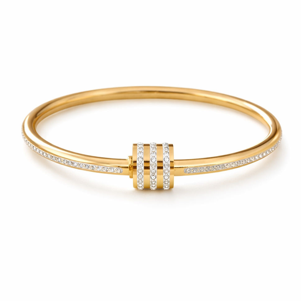 Léonie Armband – Edelstahl mit 18K Goldvergoldung oder in silberfarbener Ausführung – Femmes Collection | Alextra Jewelry
