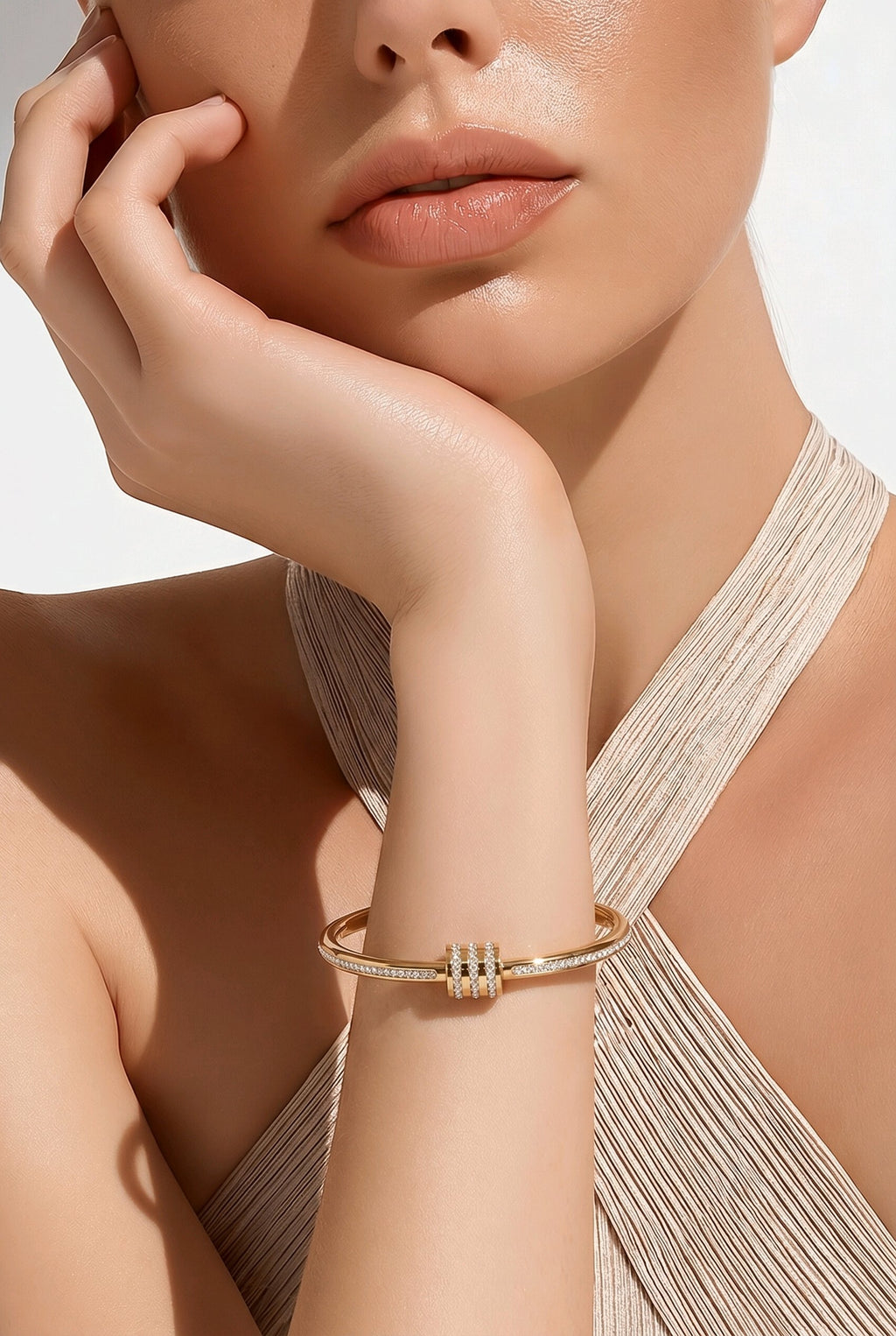 Léonie Armband – Edelstahl mit 18K Goldvergoldung oder in silberfarbener Ausführung – Femmes Collection | Alextra Jewelry