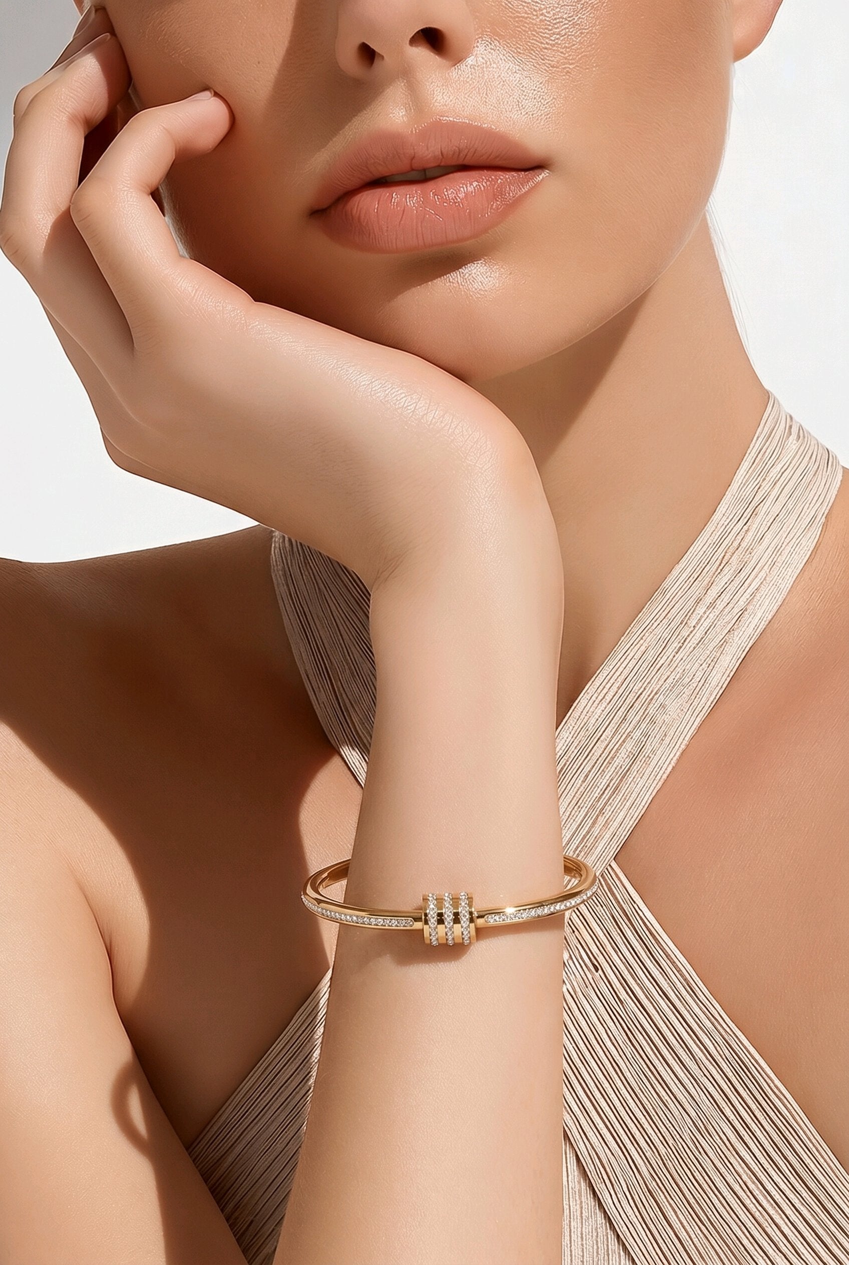 Léonie Armband – Edelstahl mit 18K Goldvergoldung oder in silberfarbener Ausführung – Femmes Collection | Alextra Jewelry