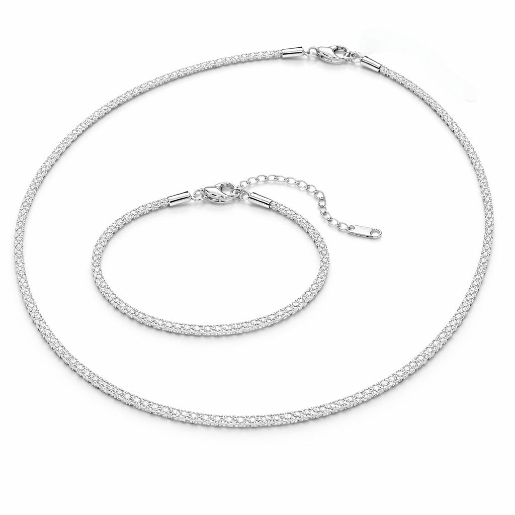 Étincelle Set – Edelstahl mit 18K Goldvergoldung oder in silberfarbener Ausführung – Armband & Kette | Alextra Jewelry