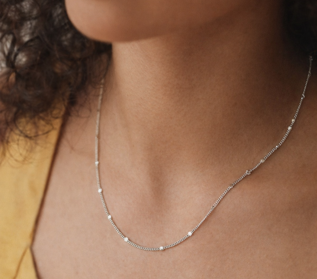 Points Kette – Edelstahl in silberfarbener Ausführung – Kugelkette | Alextra Jewelry