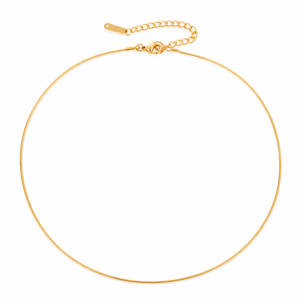 Serpentine Kette – Edelstahl mit 18K Goldvergoldung – Schlangenkette | Alextra Jewelry