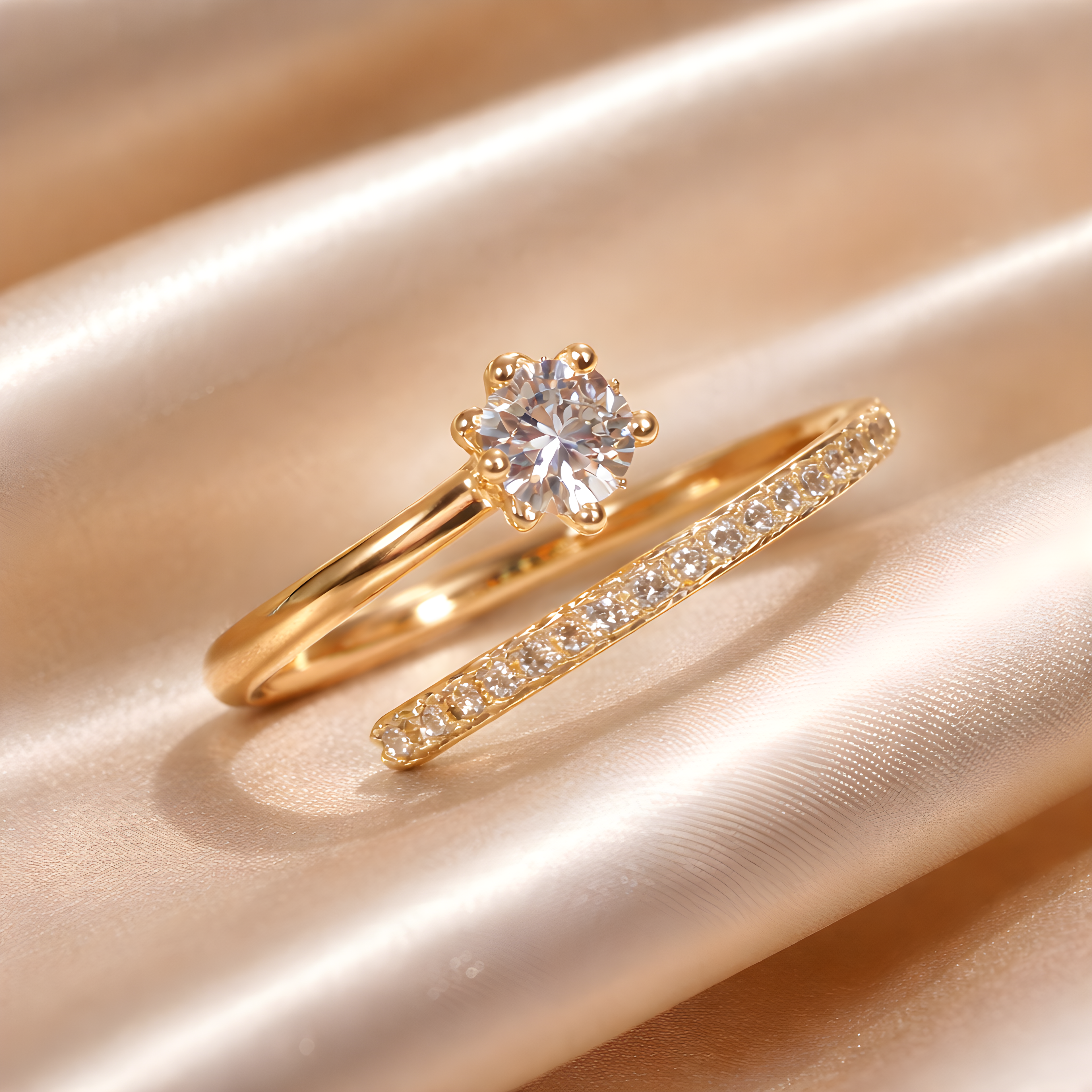 Spirale d'Amour Ring – Edelstahl mit 18K Goldvergoldung & Zirkonia – Spiralform | Alextra Jewelry