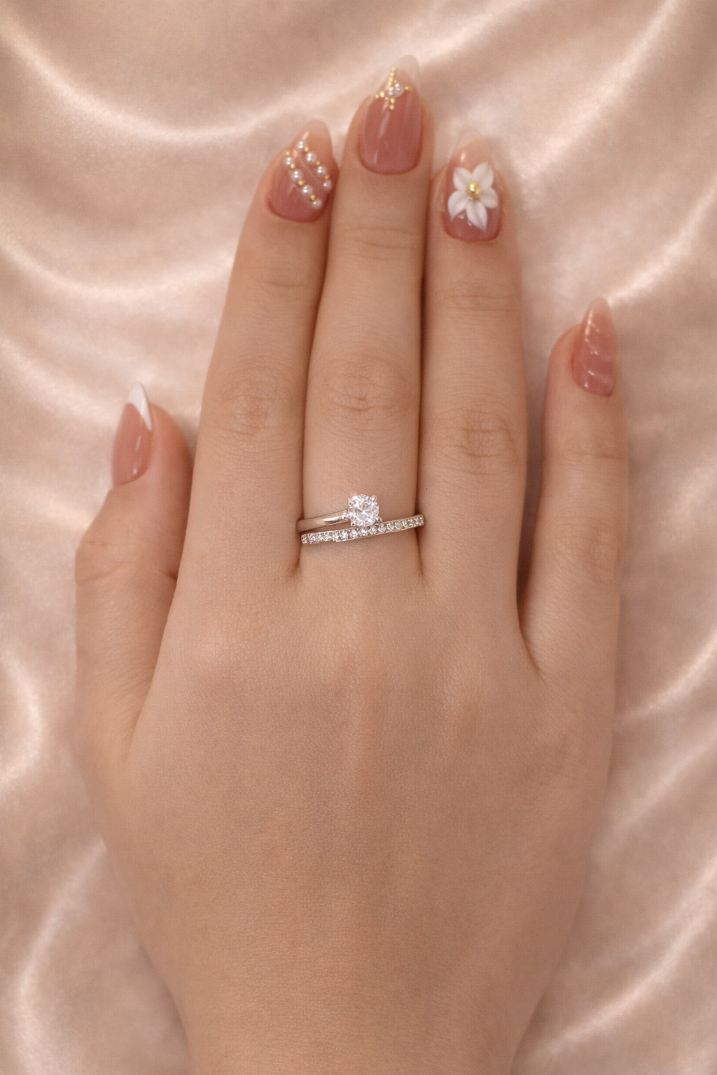 Spirale d'Amour Ring – Edelstahl in silberfarbener Ausführung & Zirkonia – Spiralform | Alextra Jewelry