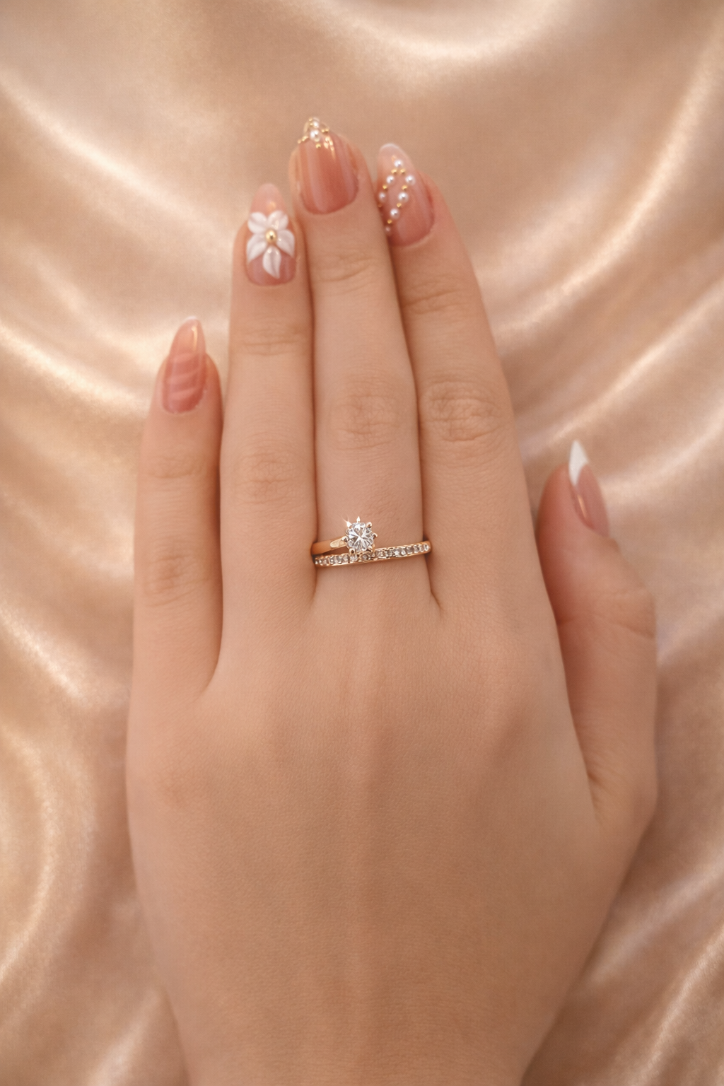 Spirale d'Amour Ring – Edelstahl mit 18K Goldvergoldung & Zirkonia – Spiralform | Alextra Jewelry