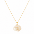 Muschel Collier mit Naturmuschel-Anhänger an 18K vergoldeter Edelstahlkette von Alextra Jewelry