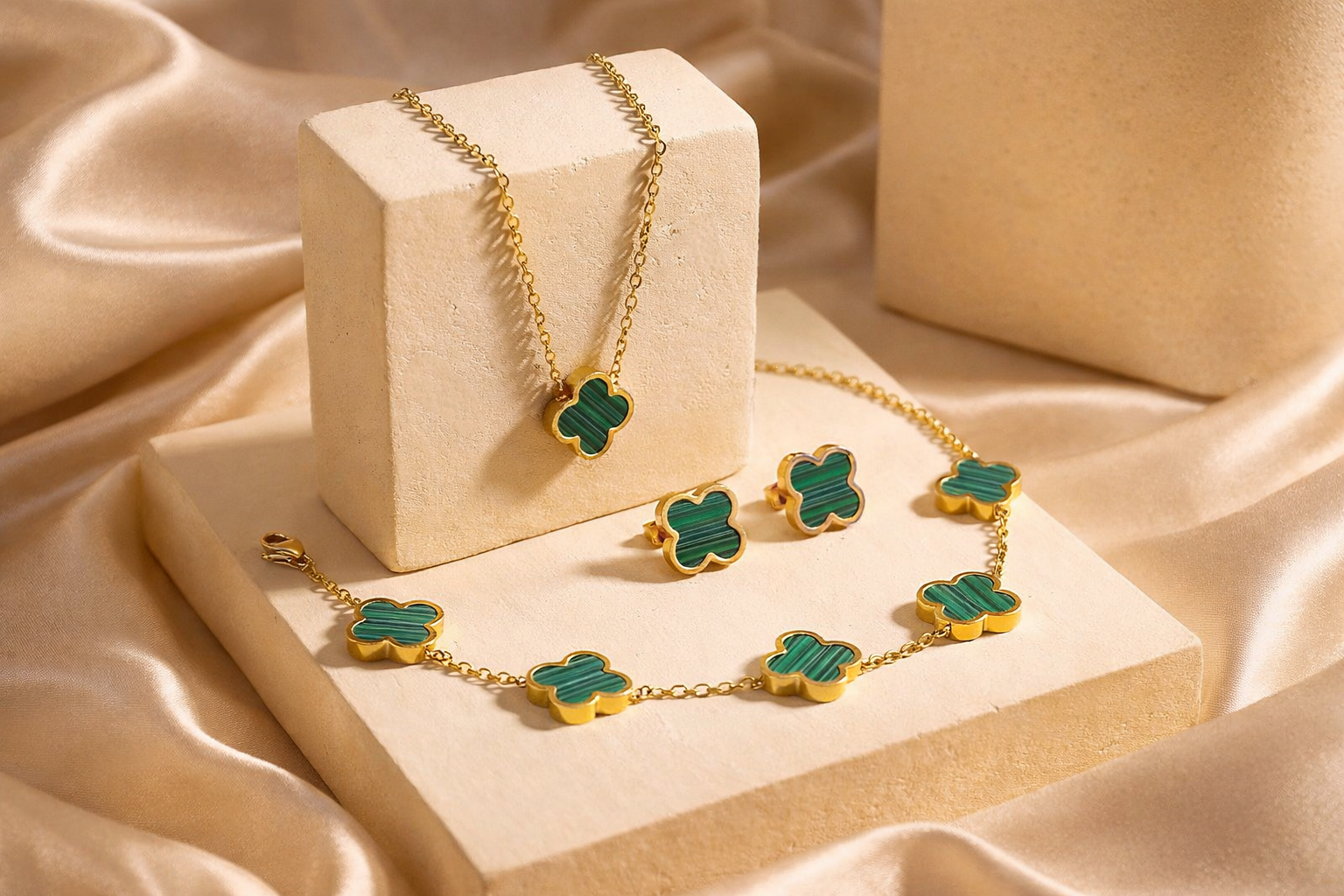 Trèfle Malachite Set