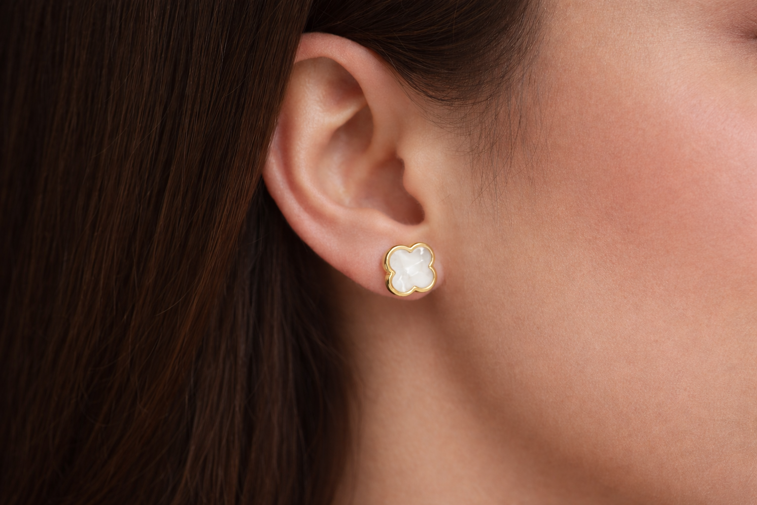 Trèfle Nacré Ohrringe