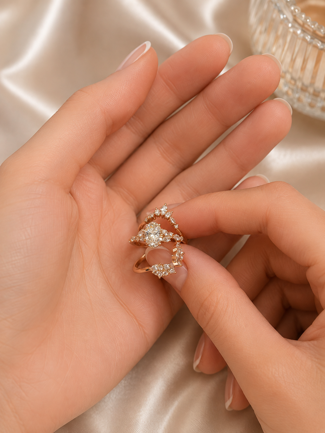 Royal Glamour Ring Set – Lifestyle an der Hand
