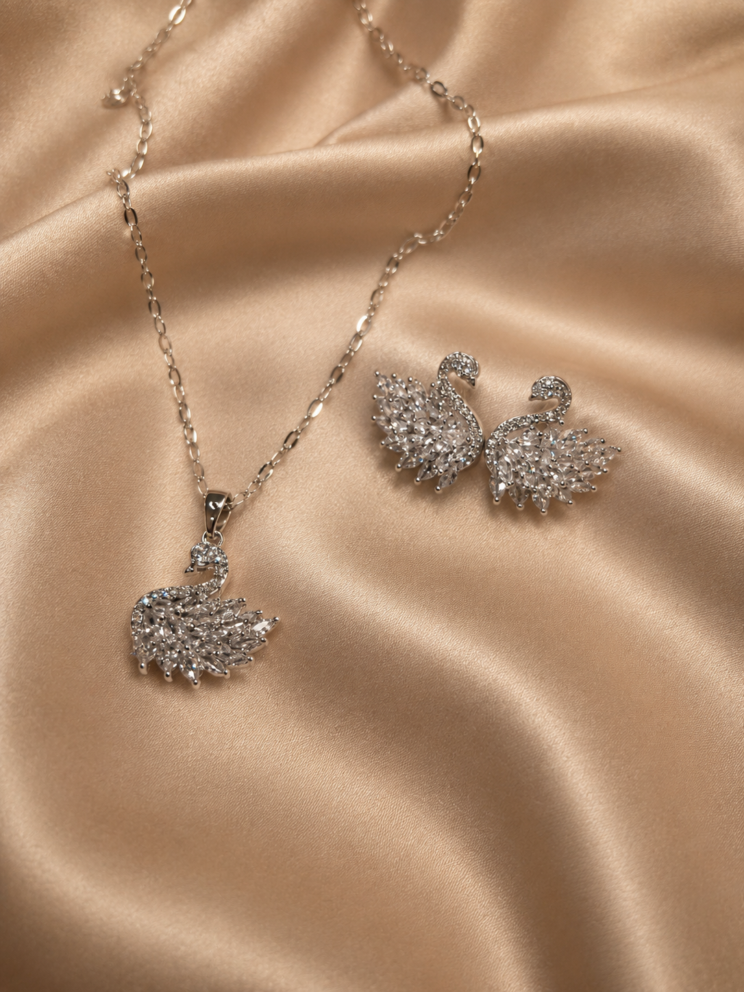 Cygne Éternel Parure – Argent
