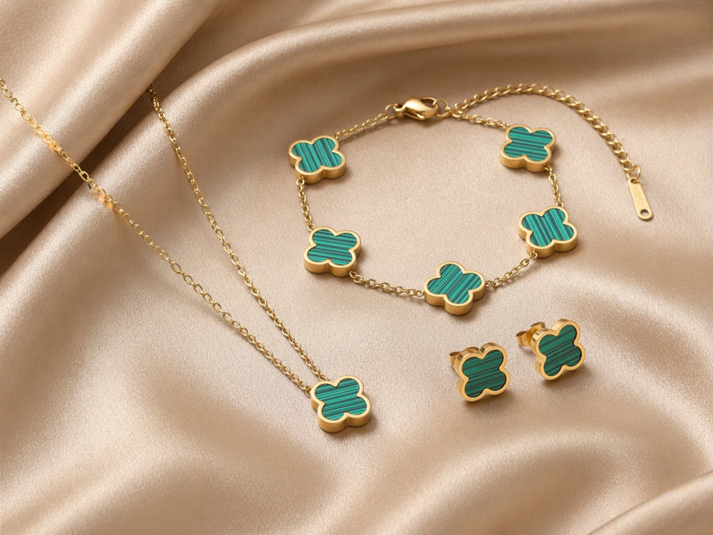 Trèfle Malachite Set