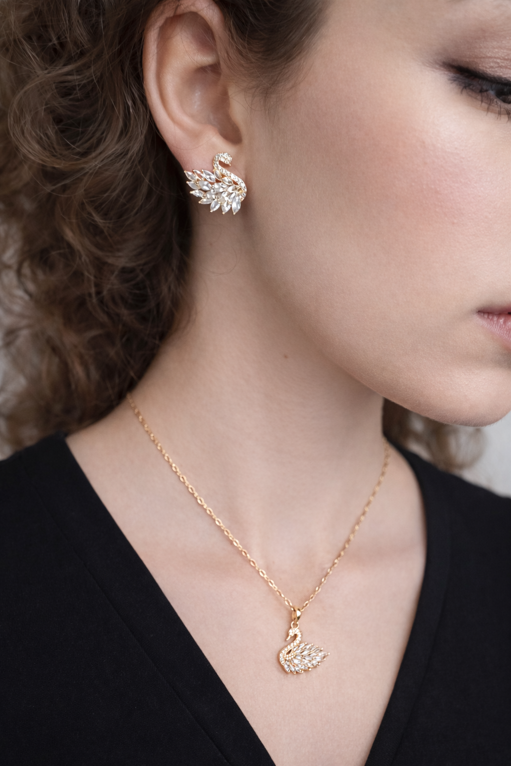 Cygne Éternel Parure – Gold