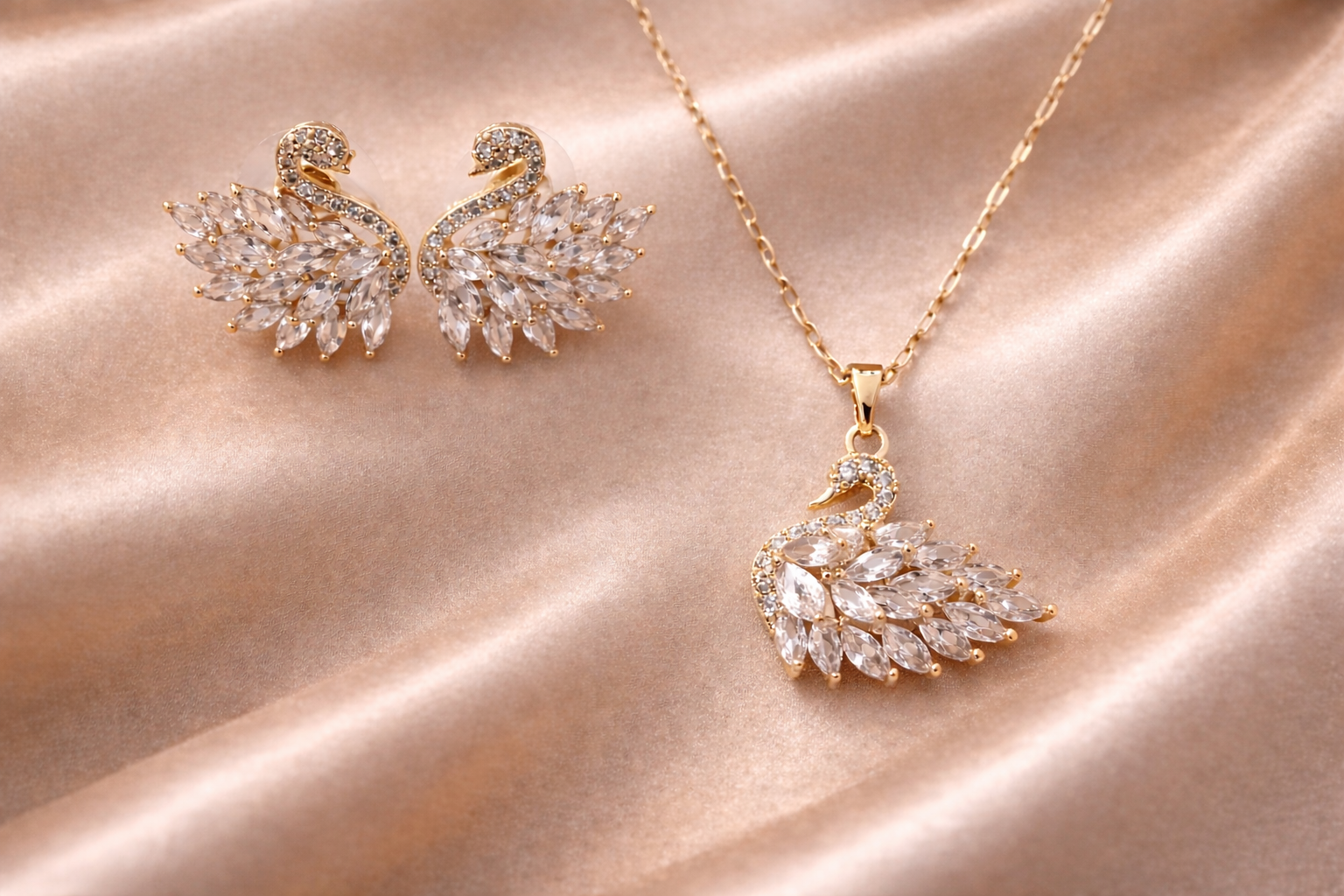 Cygne Éternel Parure – Gold