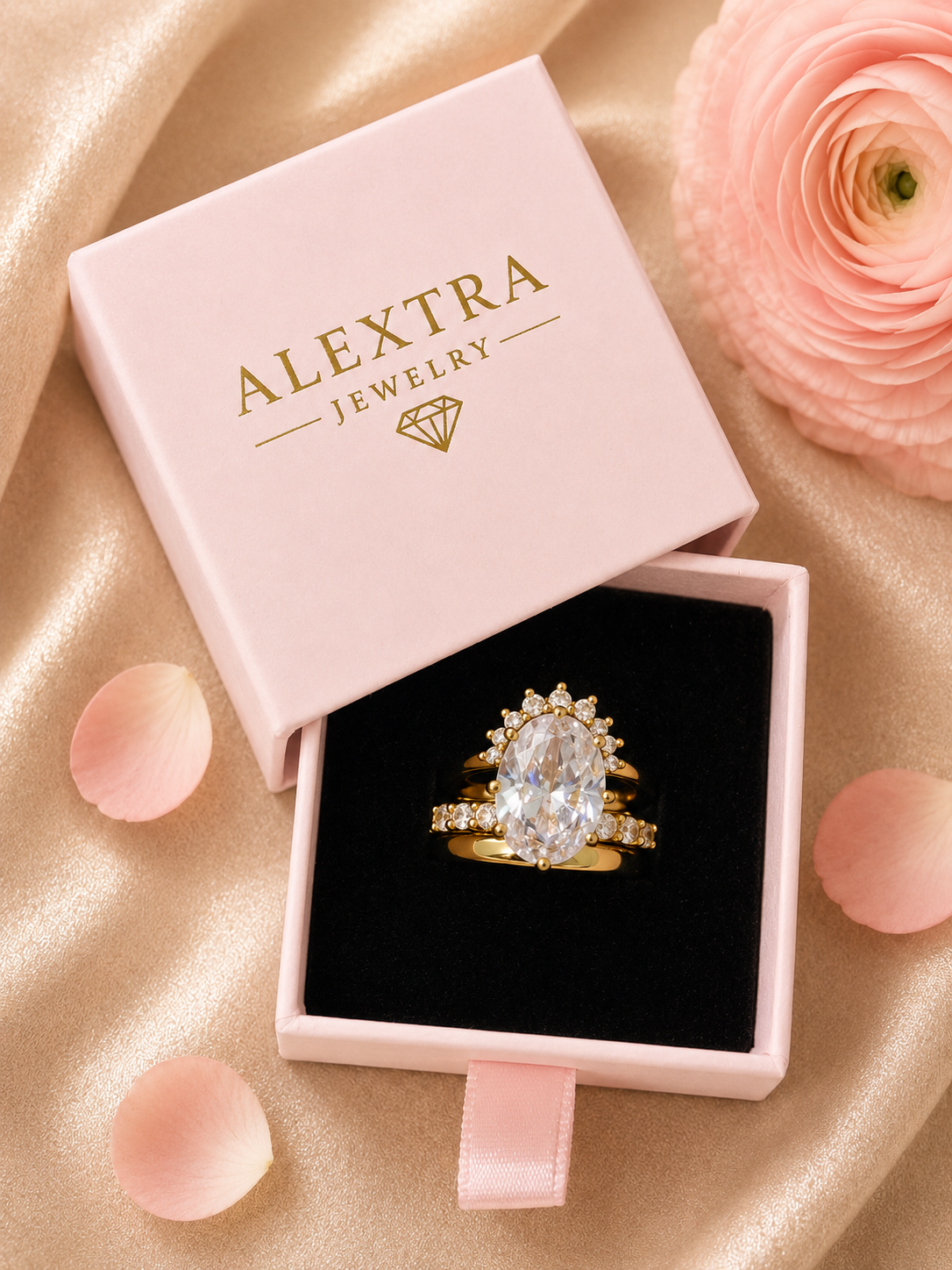 Royal Icon Ring Set – Nahaufnahme Hauptstein