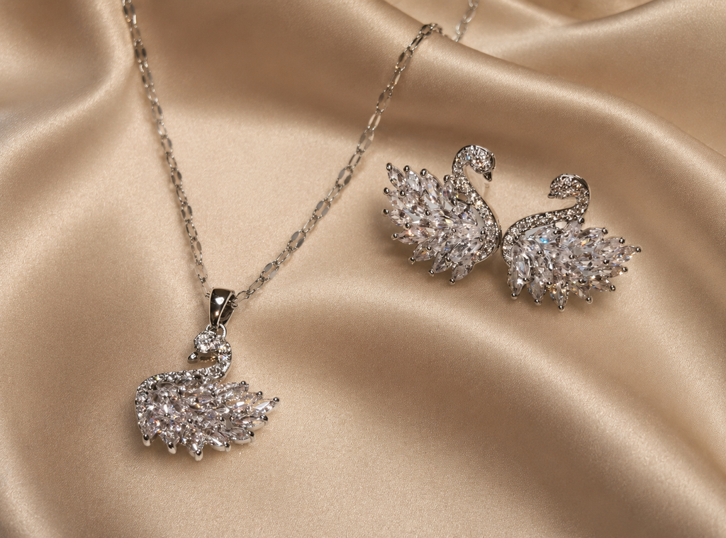Cygne Éternel Parure – Argent