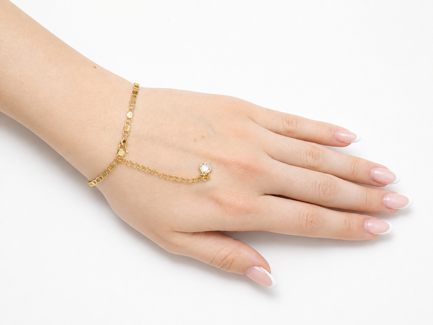 Сhaîne Armband – Goldenes Gliederarmband im Mariner-Stil