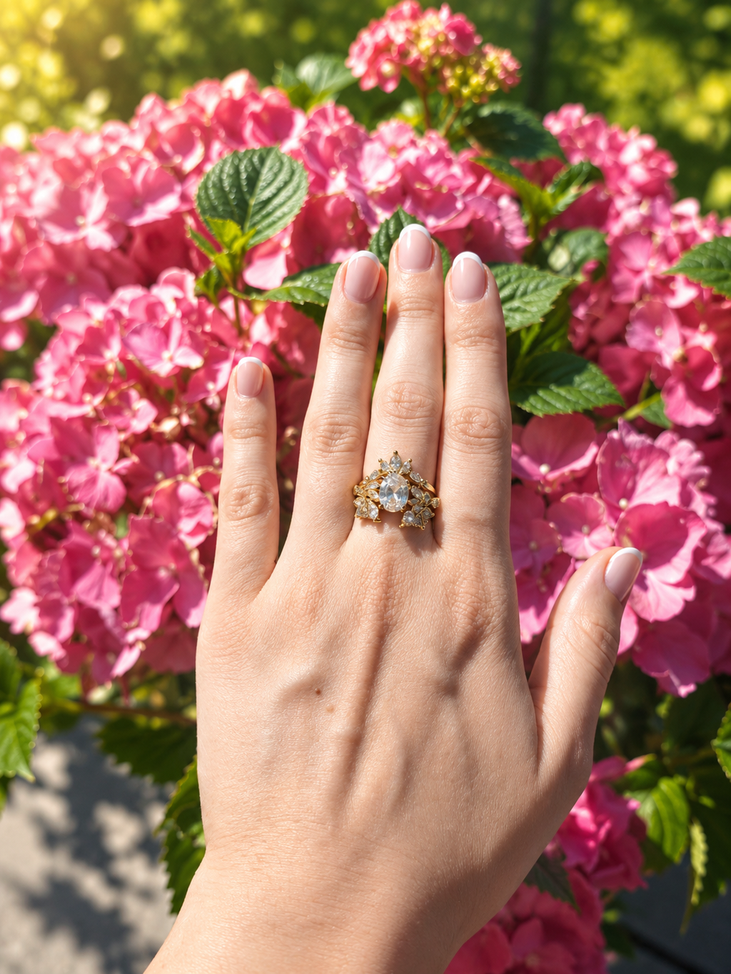 Royal Glamour Ring Set – Gartenansicht