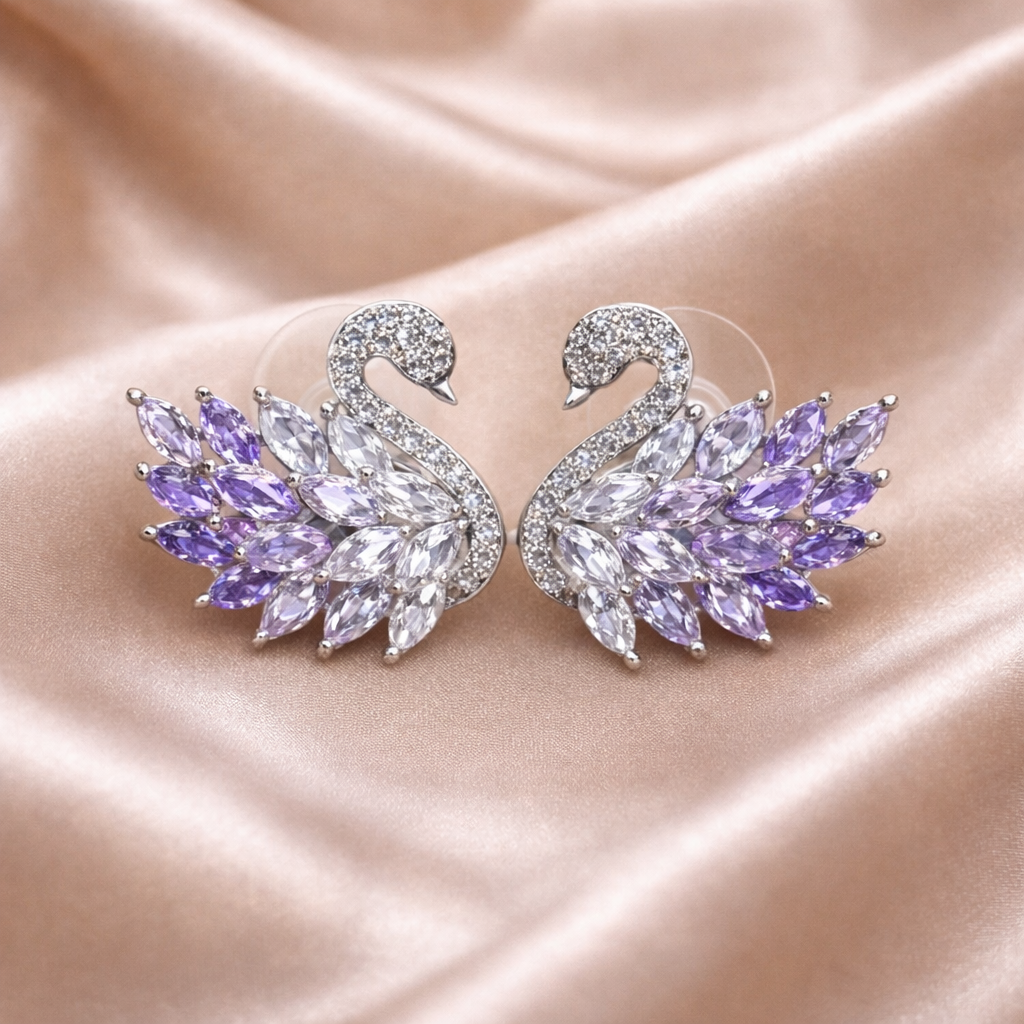 Cygne Éternel – Silber & Flieder