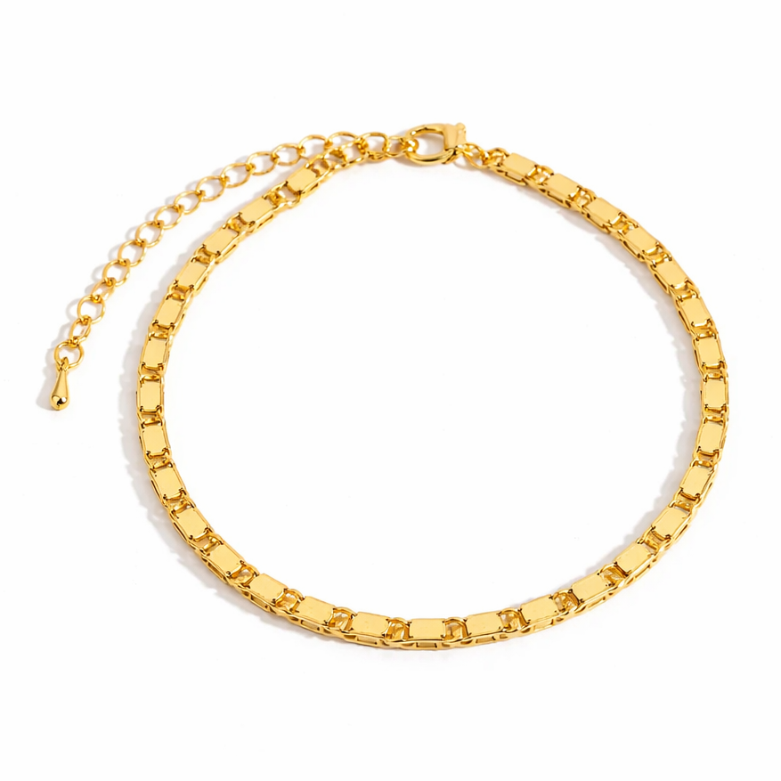 Сhaîne Armband – Goldenes Gliederarmband im Mariner-Stil