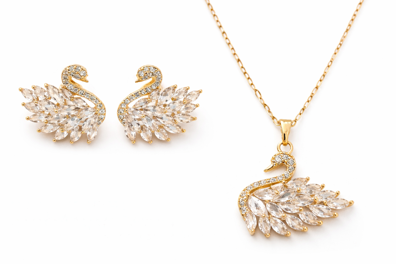 Cygne Éternel Parure – Gold