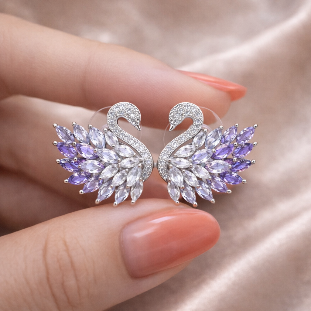 Cygne Éternel – Silber & Flieder