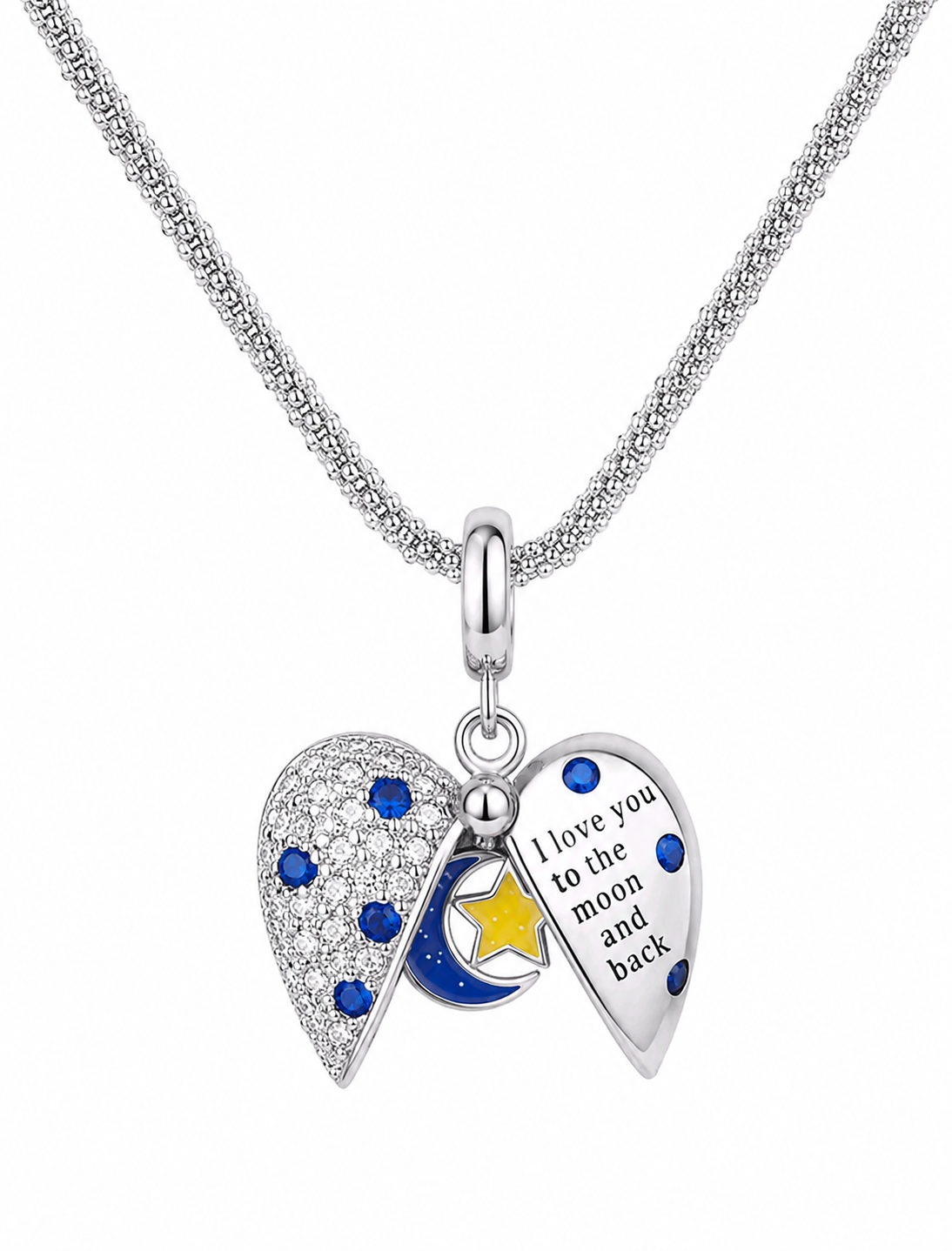 Bis zum Mond Collier – Herz-Anhänger 
