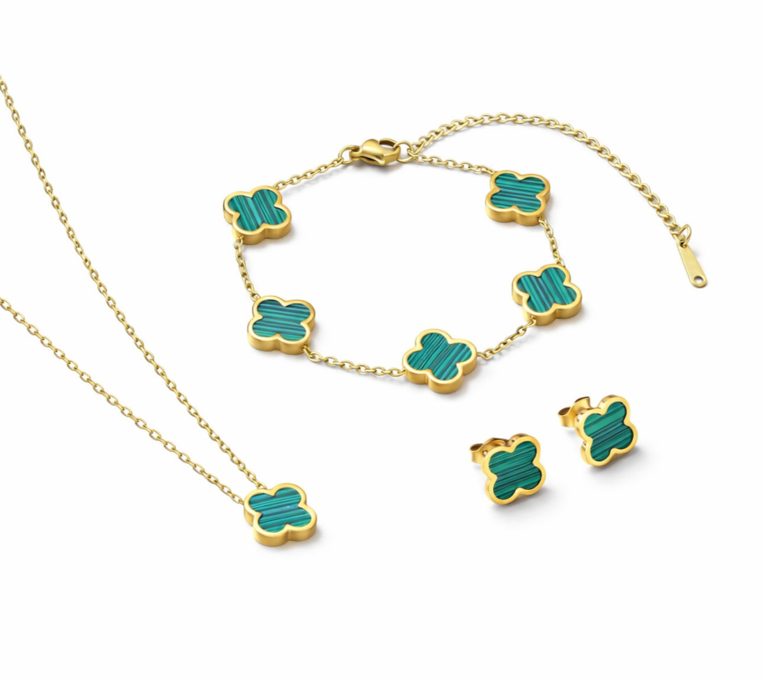 Trèfle Malachite Set