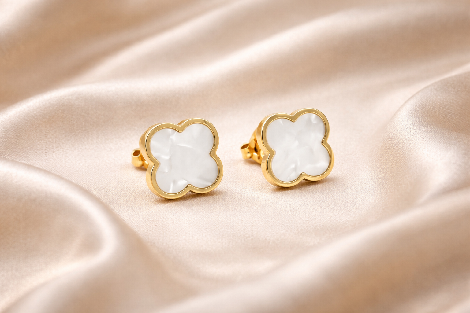 Trèfle Nacré Ohrringe