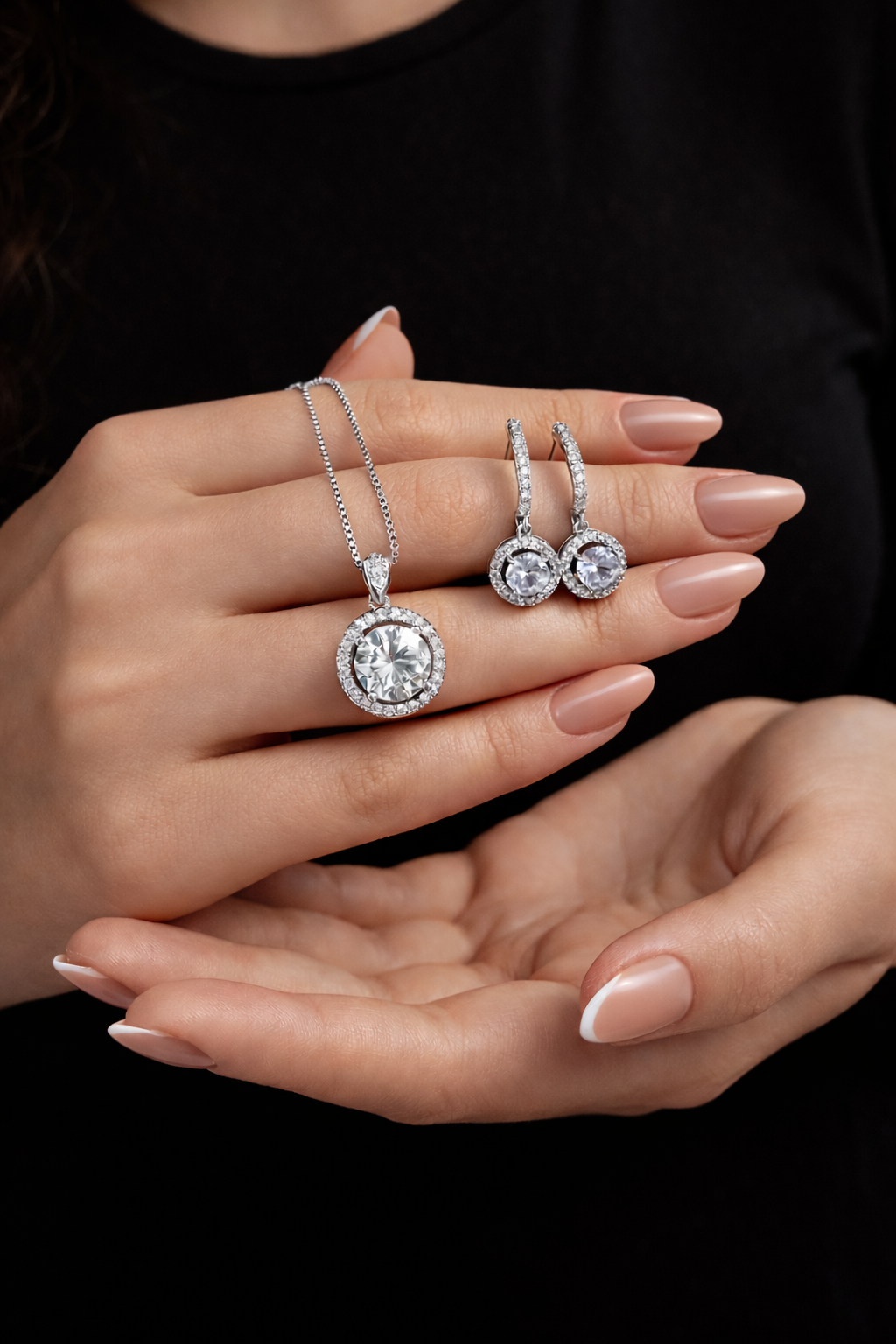 Lumière Éternelle Set – Edelstahl in silberfarbener Ausführung – Zirkonia | Alextra Jewelry