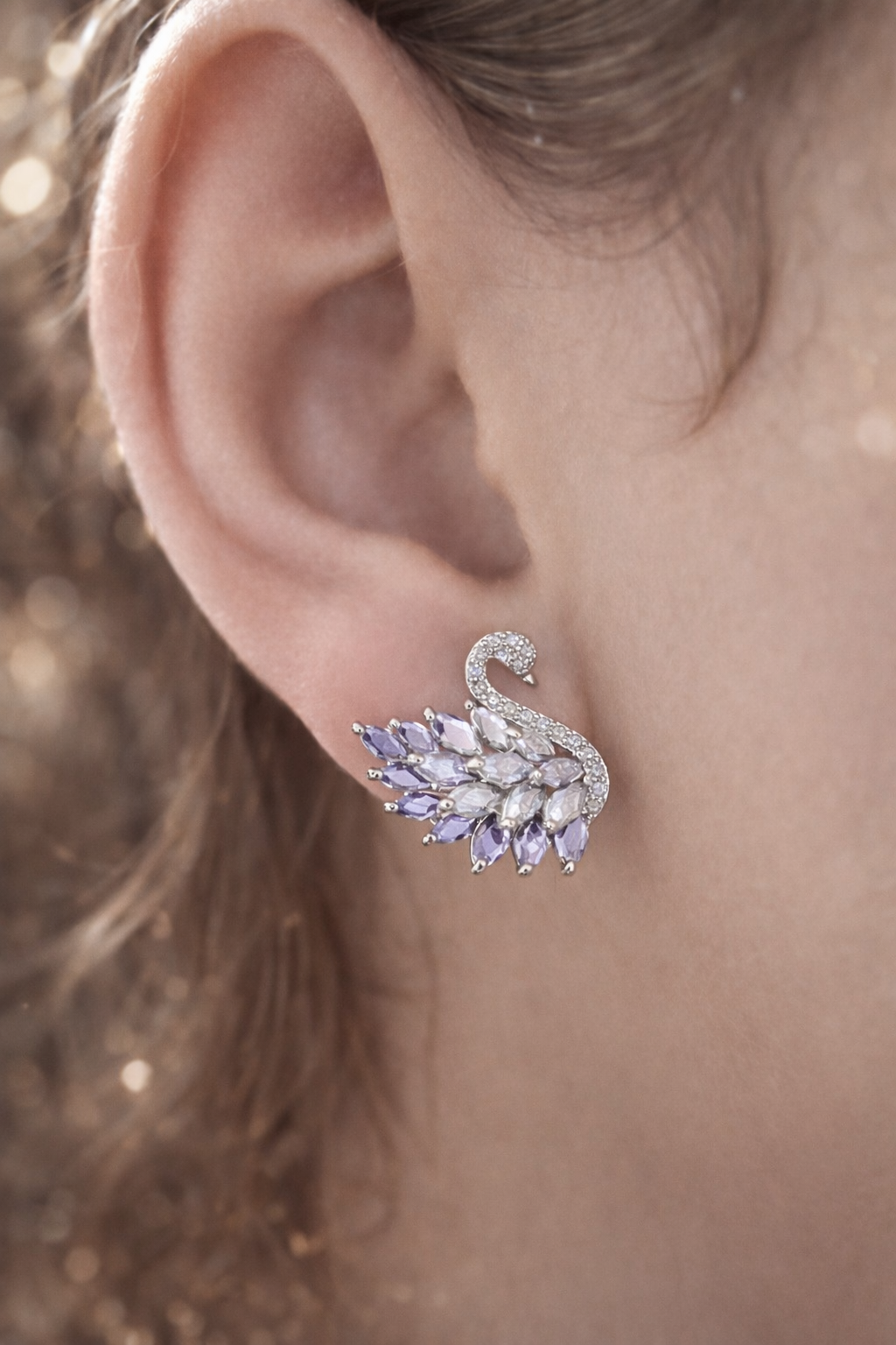 Cygne Éternel – Silber & Flieder