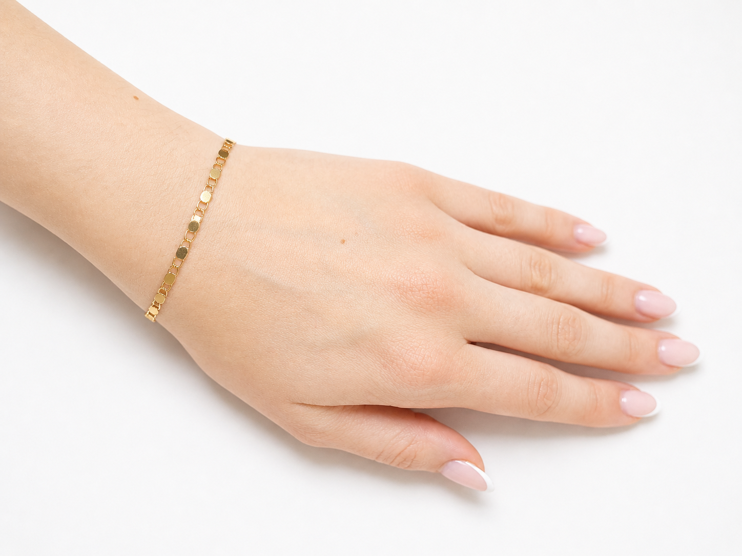 Сhaîne Armband – Goldenes Gliederarmband im Mariner-Stil