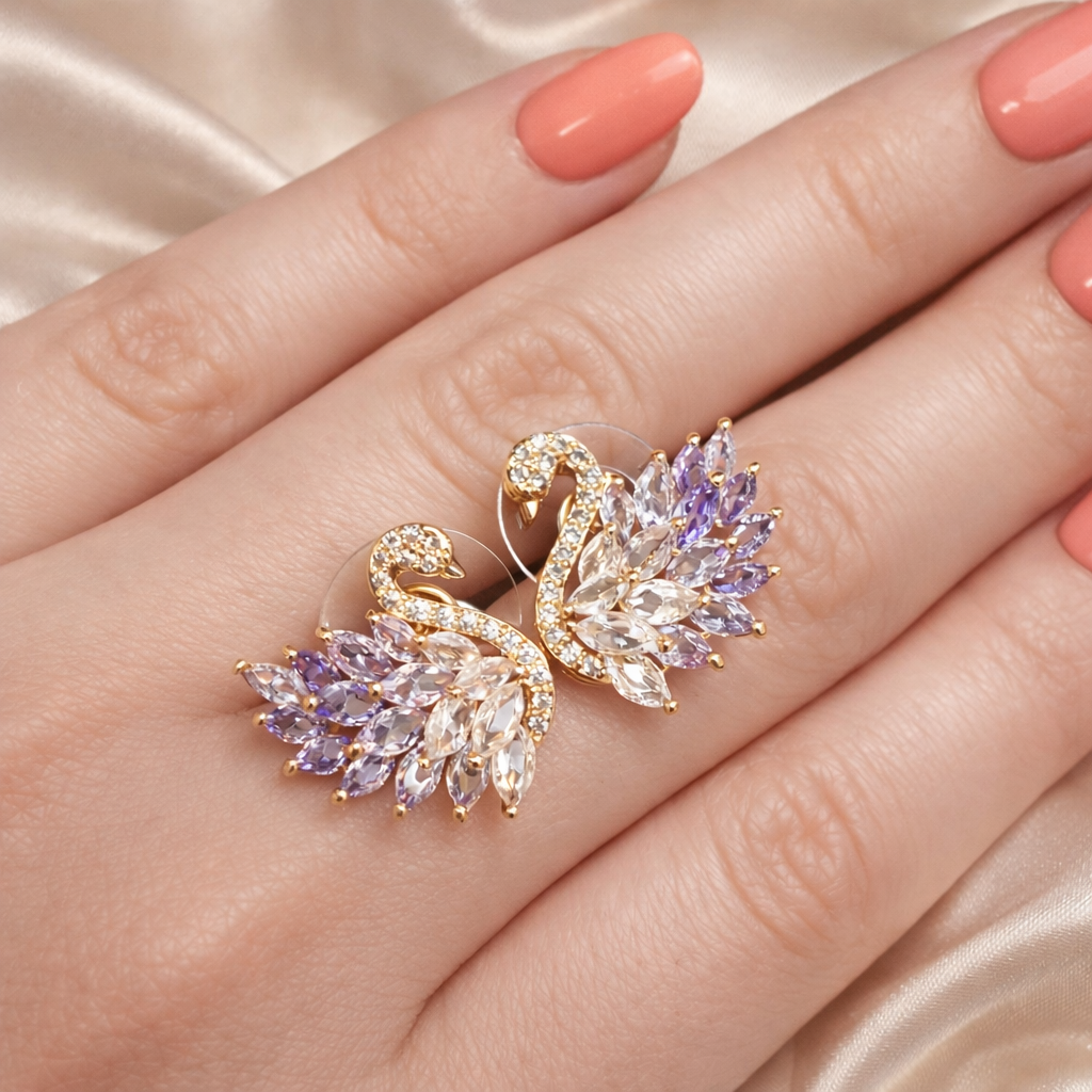 Cygne Éternel – Gold & Flieder